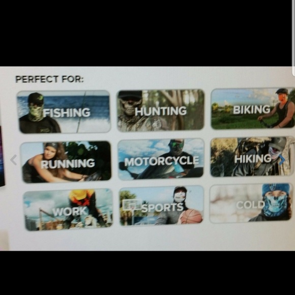 SA Blackout Flag Tubular bandana face & sun shield - Picture 4 of 7